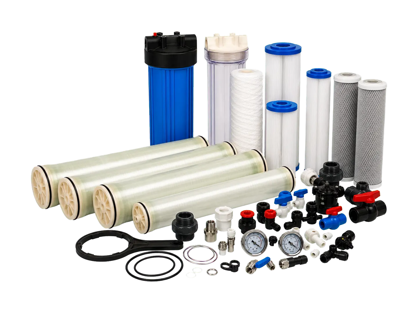 RO Membranes & Consumables equipment route with water treatment system image for quotation selection